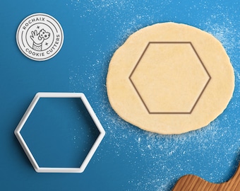 Hexagon Cookie Cutter – Geometric Cookie Cutter Minimalist Tile Geometry Gift Math Teacher Gift Hipster Cookie Cutter Circle Square Hexagon