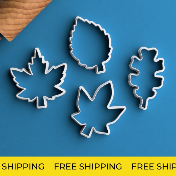 Leaf Cookie Cutter Set – FREE SHIPPING Fall Cookie Cutter Jungle Baby Shower Cookie Cutter Maple Leaf Cookie Cutter Aspen Gift Leaf Oak Leaf