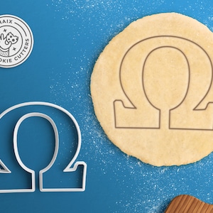 Omega griechischer Buchstabe Ausstecher - Schwesternschaft Cookie Cutter Brüderlichkeit Geschenk