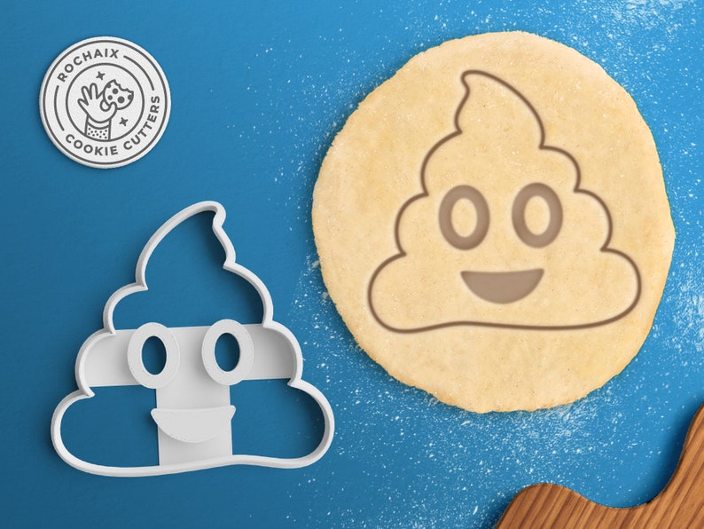 Poop Emoji Cookie Cutter Emoji Gift Emoji Birthday Cookie Etsy