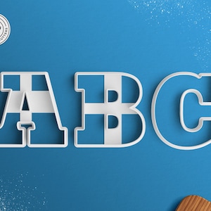 Vintage Alphabet Cookie Cutter Set – Retro Letter Cookie Cutter