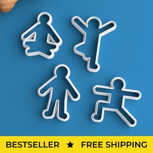 Yoga Cookie Cutter – FREE SHIPPING Warrior Pose Yoga Gift Yoga Instructor Gift