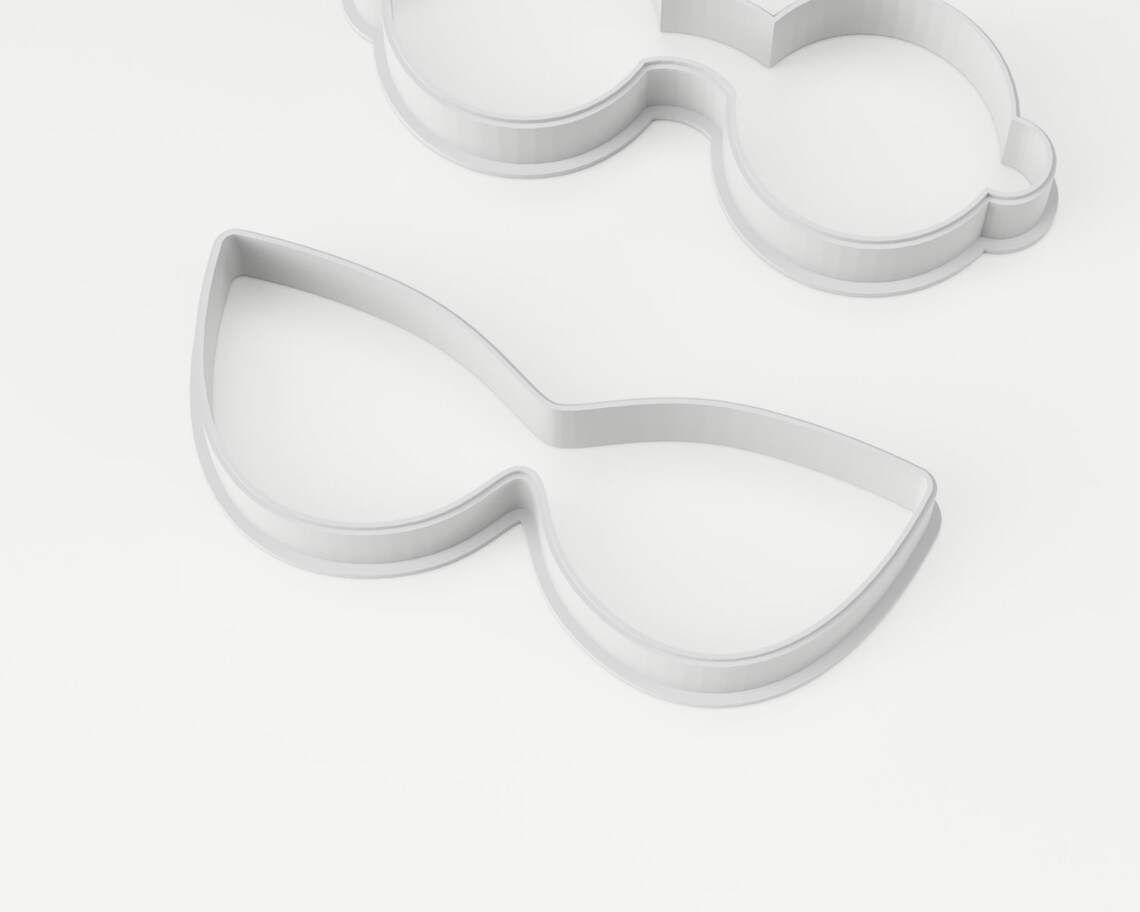 Cat Eye Glasses Cookie Cutter Sunlasses Cookie Cutter Etsy