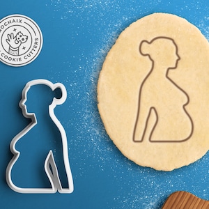 Foremka do ciastek w kształcie kobiety w ciąży – Foremka do ciastek dla dziecka Ogłoszenie o ciąży Foremka do ciastek na baby shower Prezenty na baby shower