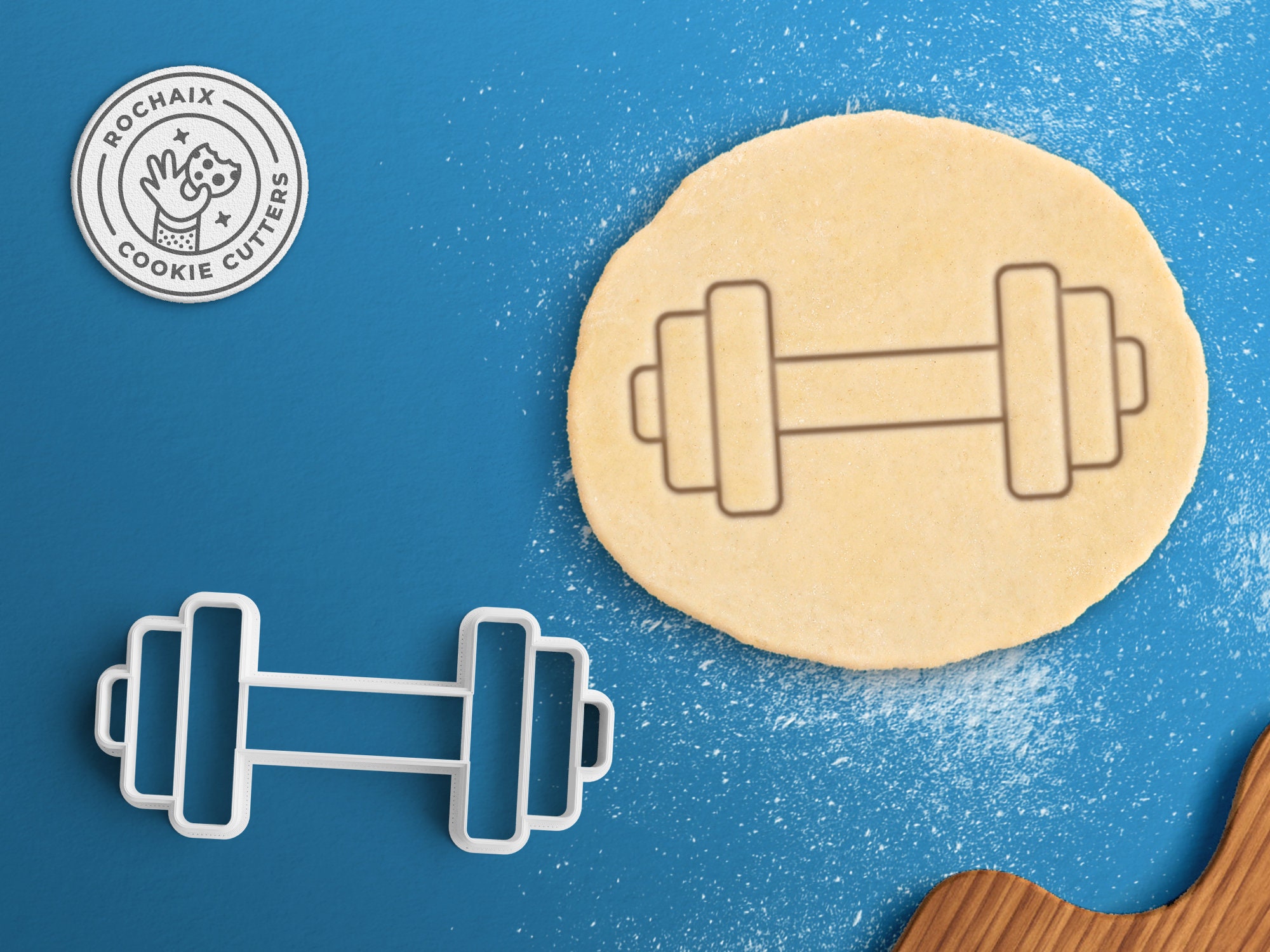 Barbell Cookie Cutter Gym Cookie Cutter Fitness Cookie Etsy