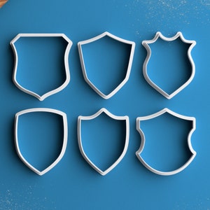 Shield Cookie Cutter Police Badge Cookie Cutter Sports Team Shield Cookie Cutter image 1