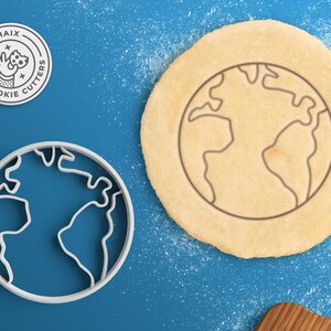 Planet Erde Cookie Cutter - Globe Cookie Cutter Erde Tag Geschenk