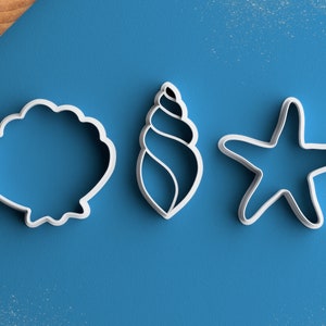 Clam Shell Cookie Cutter – Sea Shell Cookie Cutter Sea Star Cookie Cutter Sea Horse Crab Sea Shell Tropical Beach Gift