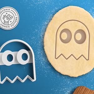 Ghost Cookie Cutter – Halloween Cookie Cutter Arcade Cookie Cutter Video Game Cookie Cutter 8 Bit Retro Gaming Gamer Gift Geek Gift