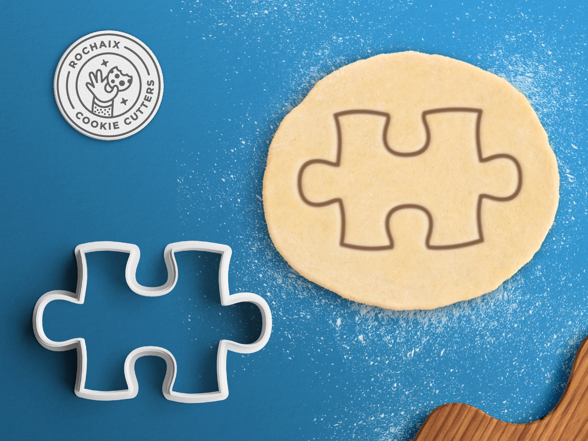 Puzzle 1 STL FILE, Jigsaw Puzzle Cookie Cutter , Puzzle Piece Cookie  Cutter, Jigsaw Cookie STL ,Digital Download, Puzzles, Jigsaw