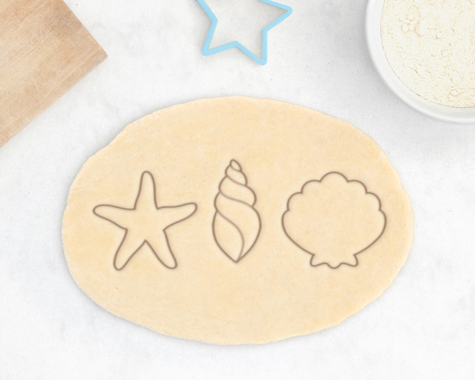 Clam Shell Cookie Cutter Sea Shell Cookie Cutter Mermaid Etsy