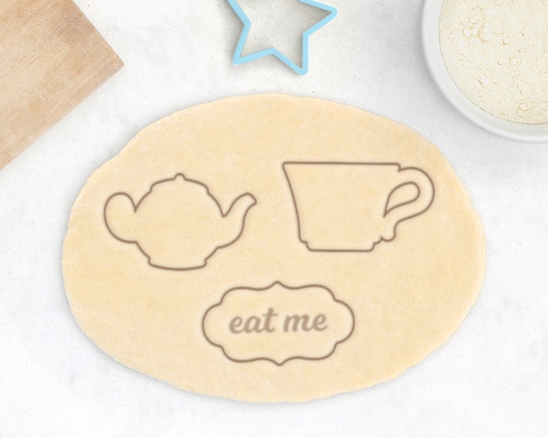 Eat Me Cookie Cutter Tea Cookie Cutter Tea Bag Cookie Cutter Etsy UK