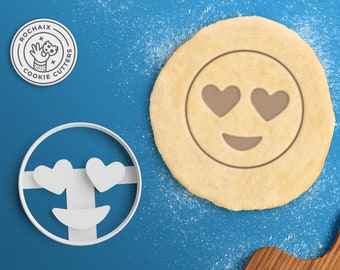 Love Emoji Cookie Cutter – Heart Eyes Emoji Cookie Cutter Poop Emoji Gift
