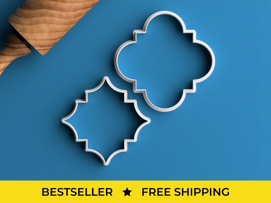 Cookie Cutz – Stampo Per Biscotti Con Motivo Marocchino, Timbro 3D In PLA, 12,7 X 12,7 Cm, Per Biscotti In Rilievo, Uso Alimentare