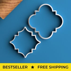 Moroccan Cookie Cutter - FREE SHIPPING Moroccan Tile Cookie Cutter Geometric Cookie Cutter Moroccan Rug