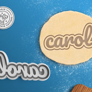 Benutzerdefinierte Name Cookie Cutter - personalisierte Name Cookie Cutter Verlobung Cookie Cutter Hochzeit Cookie Cutter