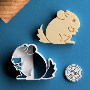 Chinchilla Cookie Cutter - Squirrel Cookie Cutter Guinea Pig Cookie Cutter Chinchilla Toys Chinchilla Gift Eating Chinchilla