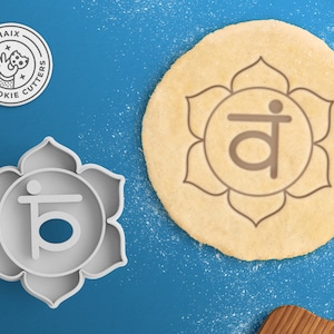 Chakra Cookie Cutter Set – Yoga Cookie Cutter Yoga Instructor Gift Meditation Gift Swadhisthana