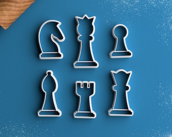 Chess Cookie Cutter - Chess Gift Board Game Cookie Cutter