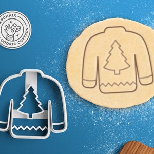 Ugly Christmas Sweater Cookie Cutter - Christmas Cookies Christmas Gift Christmas Cookie Cutter Christmas Tree Cookies Christmas Stocking