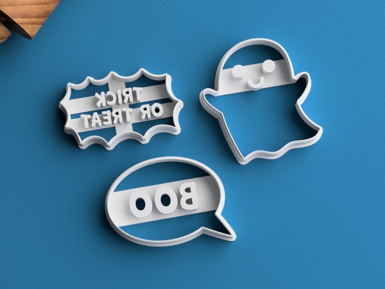 Halloween Cookie Cutter Trick or Treat Cookie Cutter Ghost Etsy
