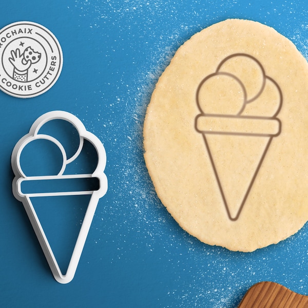Ice Cream Cone Cookie Cutter – Popsicle Cookie Cutter Ice Cream Cookie Cutter Sundae Cookies Ice Cream Party Gift Summer Popsicle Mold