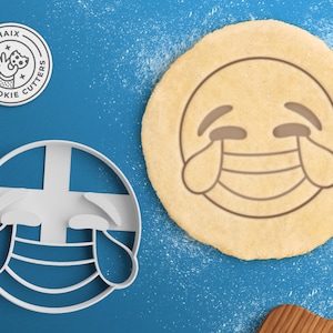 Laugh Emoji Cookie Cutter – Emoji Gift Emoji Birthday Cookie Cutter Emoji Valentines Day Cookies Poop Emoji Party Wink Emoji Laughing Emoji