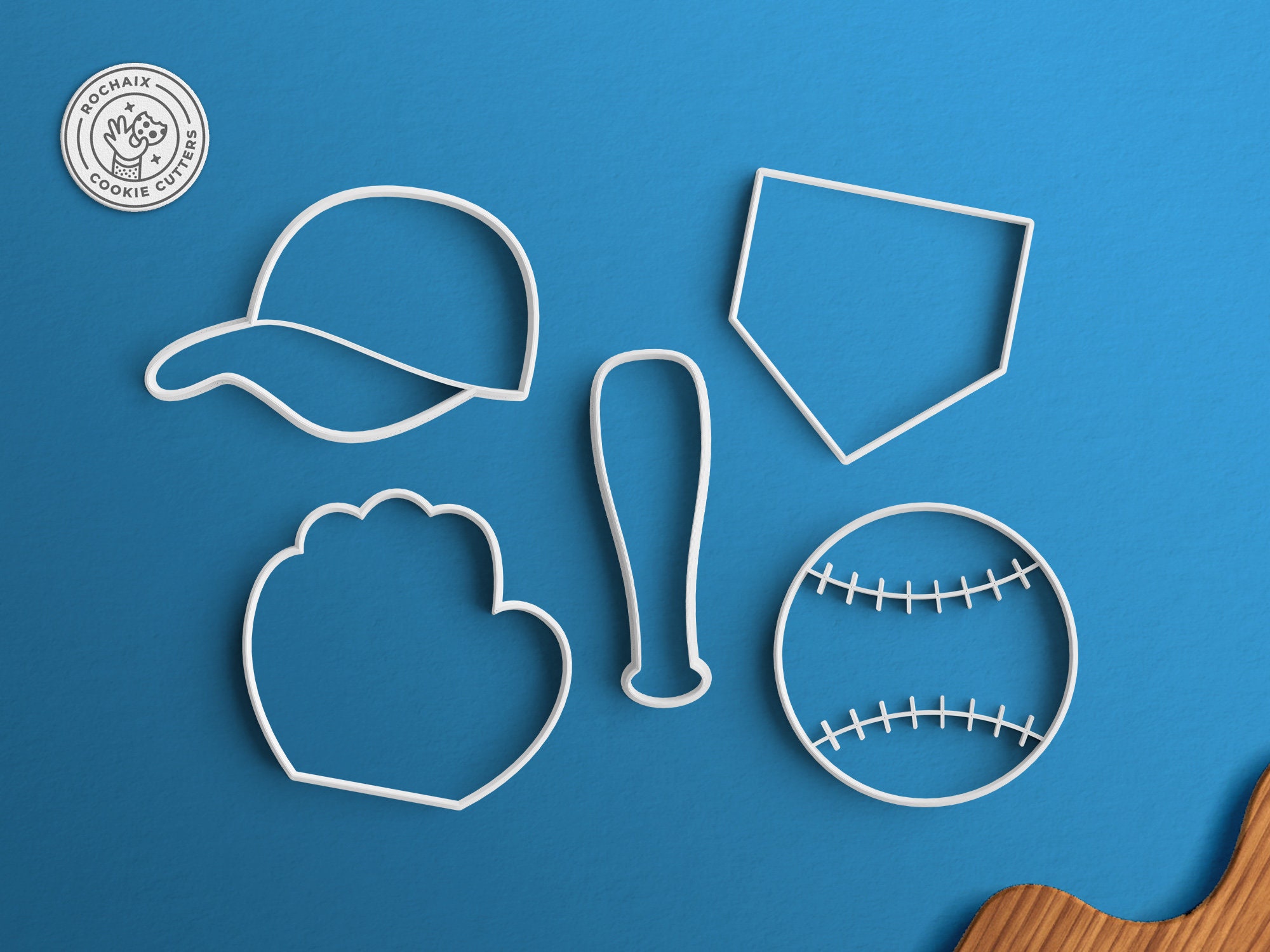 Baseball Cookie Cutter Set Baseball Bat Cookie Cutter Etsy