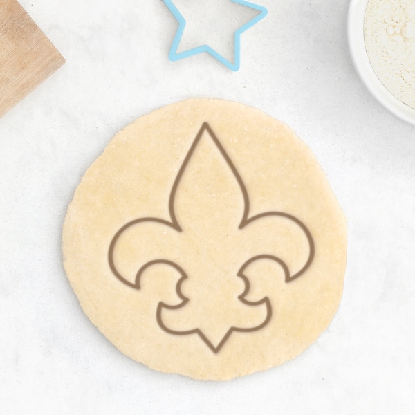 Fleur de Lis Cookie Cutter – France Cookie Cutter French Flower Cookie Cutter Nature Symbol Fondant Cutter – 3D Printed