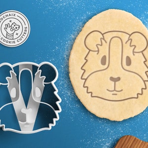 Guinea Pig Face Cookie Cutter - Guinea Pig Cookie Cutter Pet Cookie Cutter
