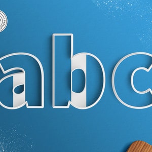 Alphabet Cookie Cutter Set - Lower Case Letter Cookie Cutter