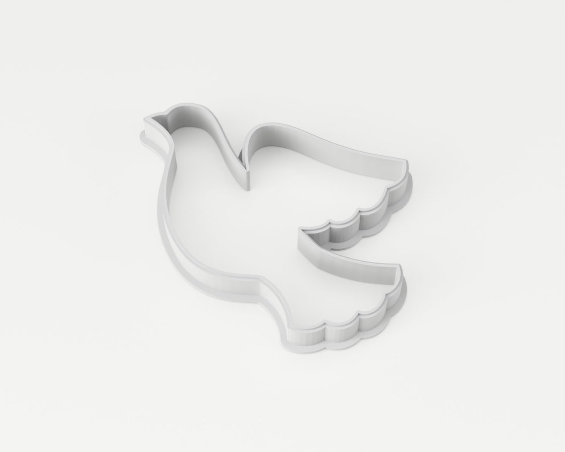 Dove Cookie Cutter Peace Cookie Cutter Peace Dove Silhouette Etsy