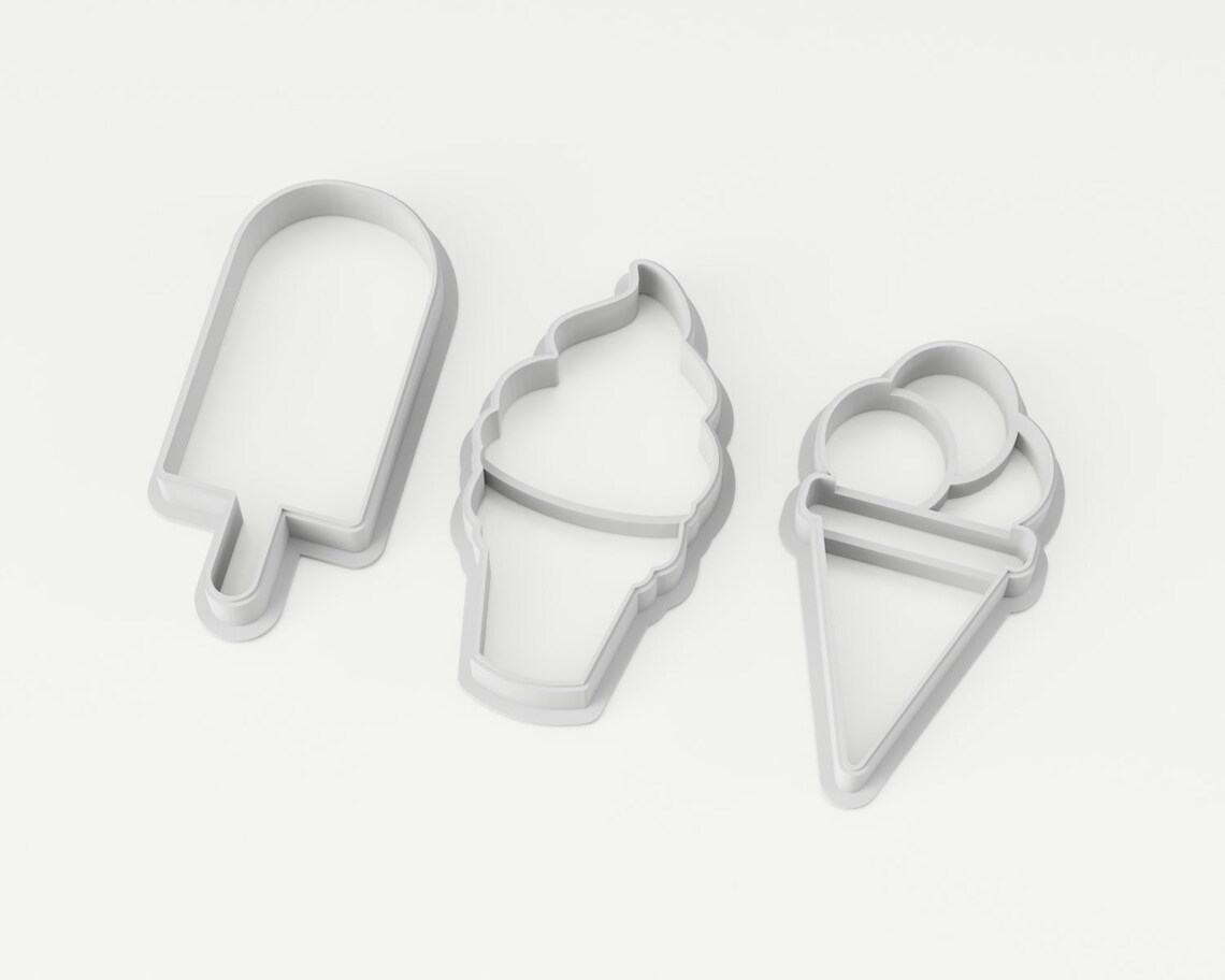 Ice Cream Cookie Cutter Popsicle Cookie Cutter Ice Cream Etsy