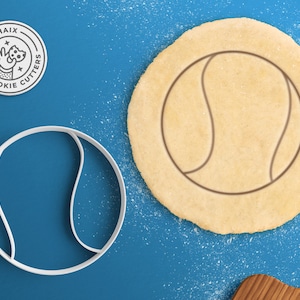 Tennis Ball Cookie Cutter – Tennis Cookie Cutter Tennis Racket Cookie Cutter Tennis Gifts Tennis Fan Gift Sports Cookies Tennis Birthday