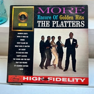 1960 The Platters record Encore Golden Hits RnB Funk Soul Music pop classic band vintage retro 1960s home decor gift musician ideas summer