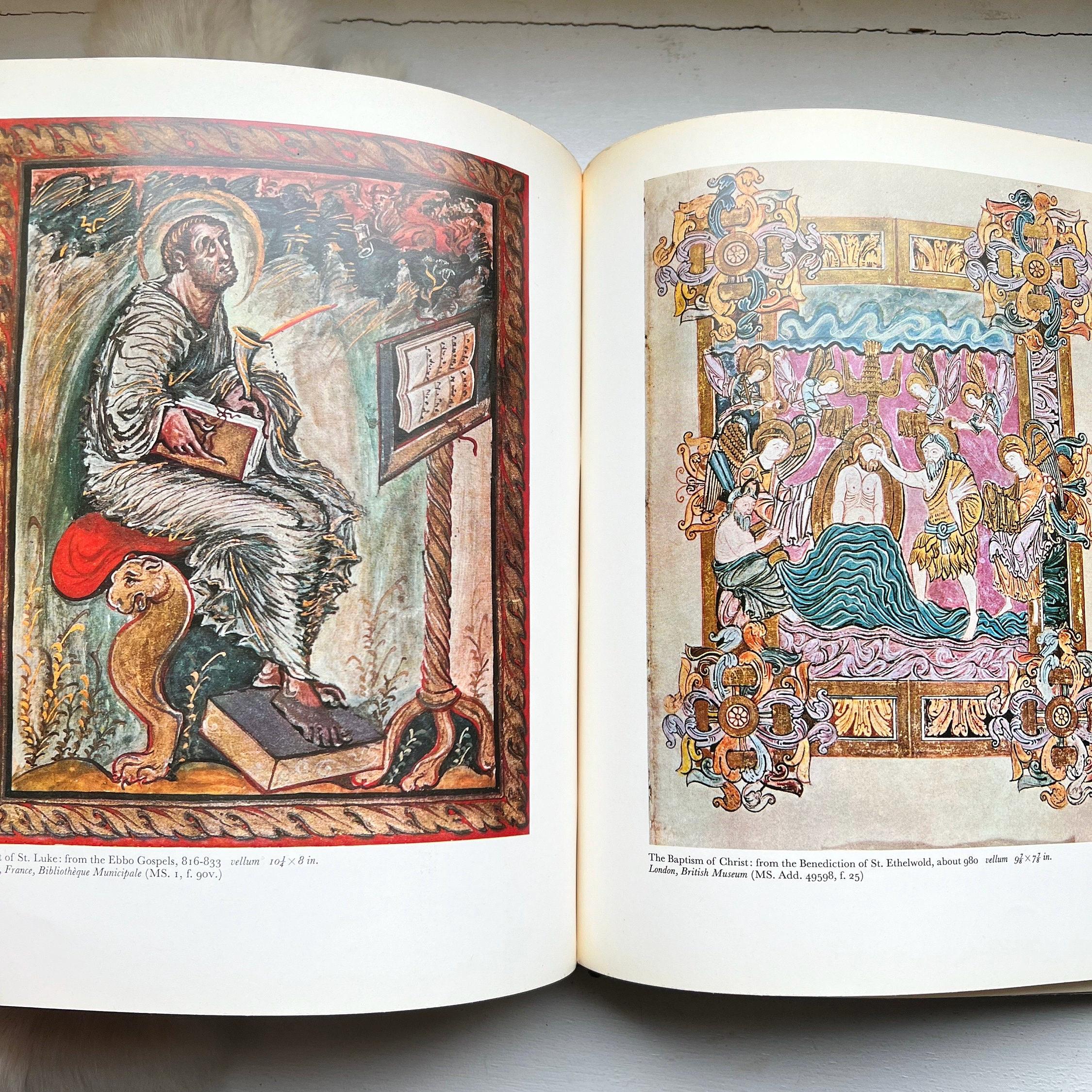 1969 Book of Art Origins of Western Art antique book art history artist painting coffee table 1960s home decor gift artists hardcover gold