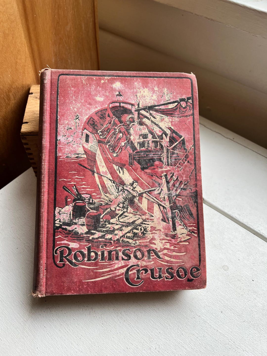 Antique Robinson Crusoe by Daniel Defoe Book Children’s Kids Book ...
