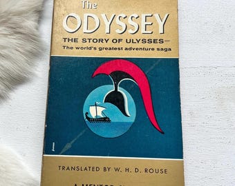 1960 The Odyssey by Homer: Vintage Greek Literature Book