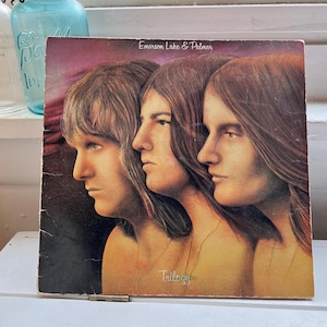 1972 Emerson Lake Palmer trilogy progressive rock vinyl prog record 1970s classic rock rock music band vintage decor album gift musicians