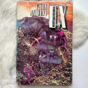 1976 Ox Peirs Anthony space book sci fi gift Rare book 1970s mars fantasy books home decor Science Fiction space rockets art gifts dads