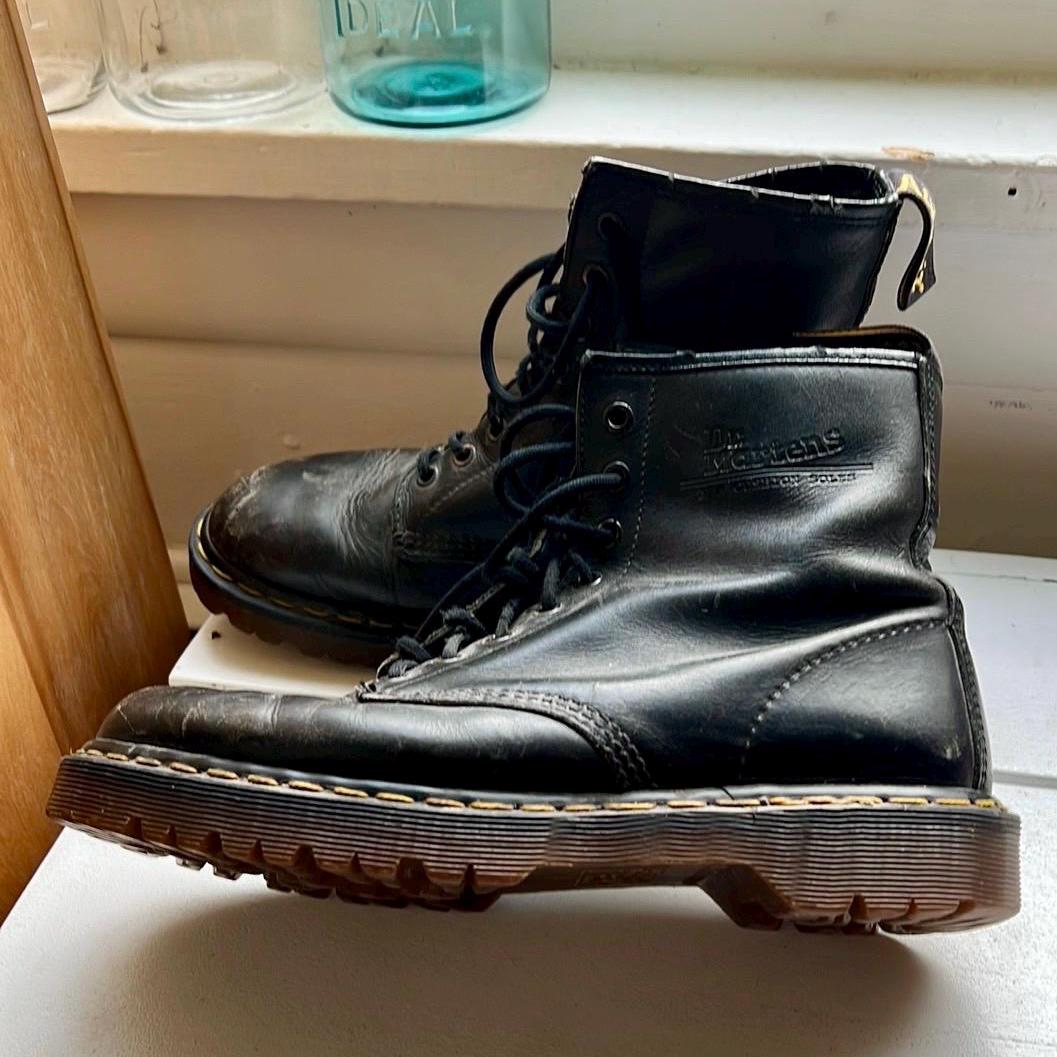 Dr. Martens 9764 ワークブーツ 9 UK Vintage 90s Doc Martens 9764 chunky platform leather oxfords