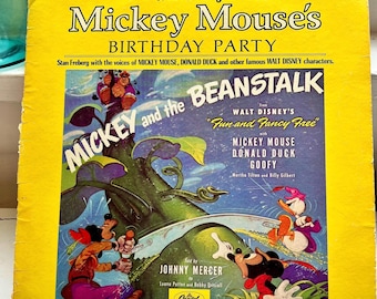 1978 Mickey and the Beanstalk Vinyl Record Album