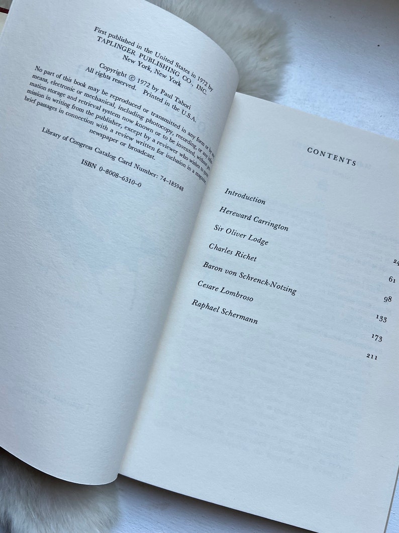 1973 Pioneers of the Unseen Book by Paul Tabori: Occult, ESP, Psychic Wonders afbeelding 5