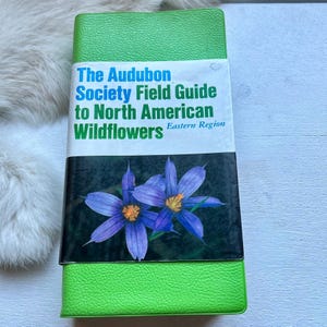 Field Guide North American Wildflower book common flower pocket plant identification hiking foraging plant vintage gift summer Audubon