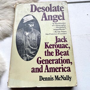 1980 Desolate Angel biography On The Road Jack Kerouac book beatnik beat writer fiction Beat Generation spontaneous prose decor gift ideas