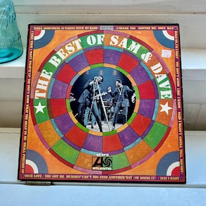 1969 Sam & Dave the best of record RnB Funk Soul Music greatest hit pop classic band vintage retro 1960s home decor gift ideas musician idea