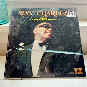 1969 Ray Charles Doing His Thing record RnB Funk Soul Music blues pop classic music band vintage retro 1960s home decor gift ideas musician