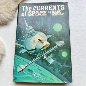 1957 The Currents of Space Isaac Asimov book sci fi space nerd gift Rare book 1950s vintage home decor Science Fiction space gift ideas