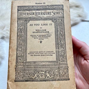 1911 As You Like It - William Shakespeare Softcover Book
