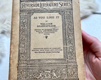 1911 As You Like It - William Shakespeare Softcover Book